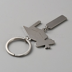 Alloy Bachelor Cap Pendant Keychain&nbsp;KEYC-WH0041-01P