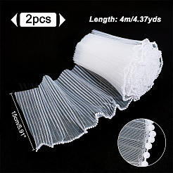 Polyester Flower Bouquet Wrapping Mesh Paper&nbsp;SRIB-WH0011-214C