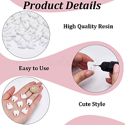 80Pcs Opaque Resin Cabochons&nbsp;CRES-SC0003-33