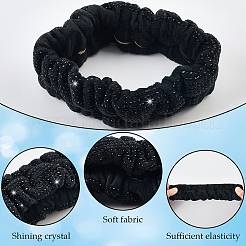 Rhinestone & Polyester Car Rearview Mirror Cover&nbsp;FIND-WH20019-250C