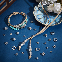 120Pcs 12 Styles Tibetan Style Alloy Beads&nbsp;FIND-AR0004-66