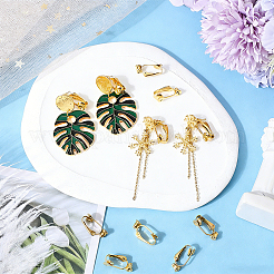 20Pcs 304 Stainless Steel Clip-on Earring Converters Findings&nbsp;STAS-SC0021-49