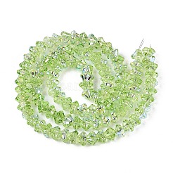 Electroplate Transparent Glass Beads Strands&nbsp;EGLA-N055-03A-02