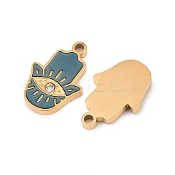 304 Stainless Steel Enamel Pendants&nbsp;X-STAS-Z190-06G-01