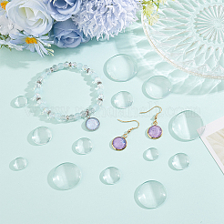 100Pcs 5 Styles Transparent Glass Cabochons&nbsp;GGLA-BBC0001-04
