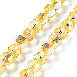 Electroplate Rondelle Glass Beads Strands&nbsp;EGLA-A036-09A-M