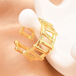 Brass Cuff Rings for Women&nbsp;RJEW-Z113-11G