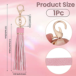 1Pc PU Leather Tassel Keychains&nbsp;KEYC-CL0001-51A
