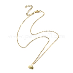304 Stainless Steel Pendant Necklaces&nbsp;NJEW-B078-05G