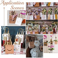 Funny Craft Paper Handbags&nbsp;CARB-WH0018-02A