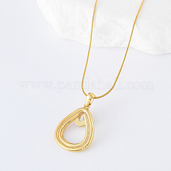 3Pcs Stainless Steel Teardrop Pendant Necklaces for Women&nbsp;UY8190