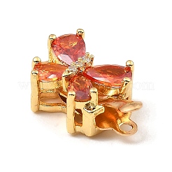 Brass Micro Pave Cubic Zirconia Box Clasps&nbsp;KK-G484-02G