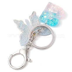 Butterfly Shape Resin & Acrylic Keychain&nbsp;KEYC-JKC01067-02
