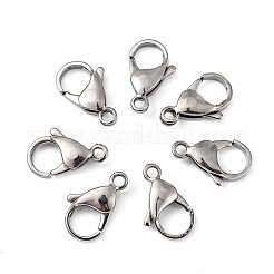Non-Tarnish Polished 316 Surgical Stainless Steel Lobster Claw Clasps&nbsp;A-STAS-R072-18A
