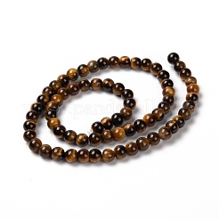 Round Tiger Eye Beads Strands&nbsp;Z0RQT011