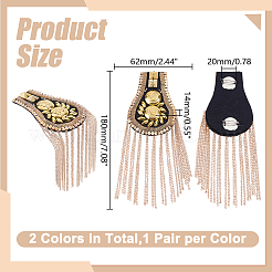 4Pcs 2 Colors Sun Epaulettes&nbsp;DIY-HY0003-63