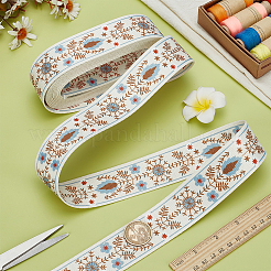 Ethnic Style Polyester Ribbon&nbsp;OCOR-WH0101-107B