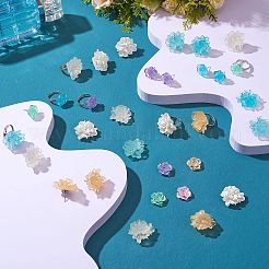 DIY Flower Earring & Finger Ring Making Kit&nbsp;DIY-SZ0008-46