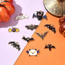 10Pcs 10 Styles Alloy Enamel Pendants&nbsp;ENAM-FS0003-85