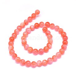 Natural Dyed White Jade Beads Strands&nbsp;G-F601-A