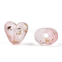 Transparent Frosted Spray Painted Acrylic Beads&nbsp;FACR-TAC0004-02C