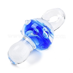 Transparent Handmade Lampwork Pendants&nbsp;LAMP-T021-14F