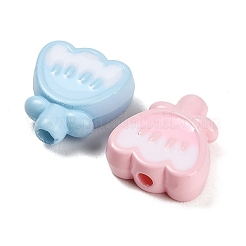 Two Tone Opaque Enamel Acrylic Beads&nbsp;AC-CBAD9B6-04
