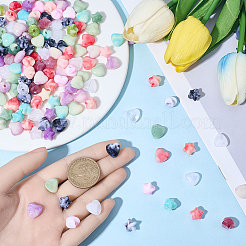 200Pcs 2 Styles Opaque Acrylic Beads&nbsp;OACR-SP0002-11