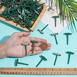 90Pcs Iron PP Plastic Brooch Base Settings&nbsp;FIND-ME0003-53