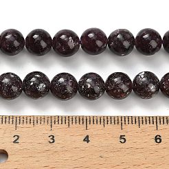 Natural Lepidolite/Purple Mica Stone Beads Strands&nbsp;G-H335-B03-8mm-A