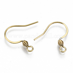 304 Stainless Steel Earring Hooks&nbsp;STAS-N092-102G-NR