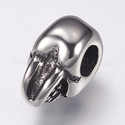 304 Stainless Steel European Beads&nbsp;STAS-F144-102AS
