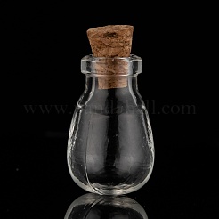 Oval Glass Bottle for Bead Containers&nbsp;AJEW-R045-09