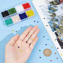 1496Pcs 8 Colors Faceted Rondelle Glass Beads&nbsp;GLAA-HY0001-27