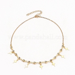 Star & Girl Pendant Necklaces Sets&nbsp;NJEW-JN03137-04