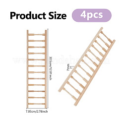 Wood Ladder Stand for Dollhouses&nbsp;AJEW-WH0410-382