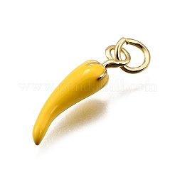 Brass Enamel Pendants&nbsp;KK-Z100-10G-02