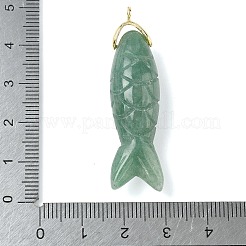 Natural Green Aventurine Carved Pendants&nbsp;G-P599-07G-06