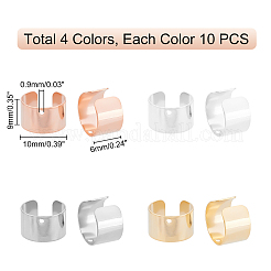 40Pcs 4 Colors 304 Stainless Steel Ear Cuff Findings&nbsp;STAS-DC0001-47