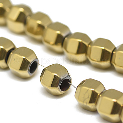 Electroplate Non-magnetic Synthetic Hematite Beads Strands&nbsp;X-G-T061-50B