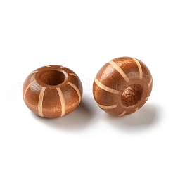 Schima Wood Carved European Beads&nbsp;WD-CBACBB7-02D