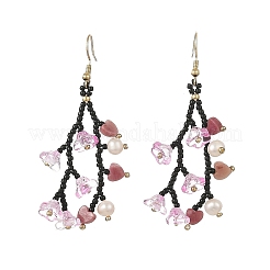 Glass Seed Bead Dangle Earrings&nbsp;EJEW-MZ00770