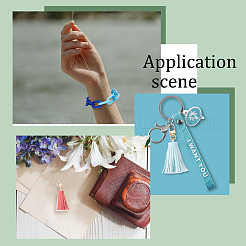 DIY Curb Chain Bracelet Keychain Making Kit&nbsp;DIY-PH0009-41