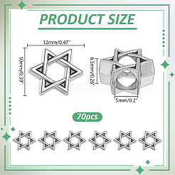 70Pcs Tibetan Style Alloy European Beads&nbsp;FIND-HY0005-44