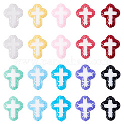 20Pcs 10 Colors Glass Beads Enamel Beads&nbsp;BLOW-TA0001-07B