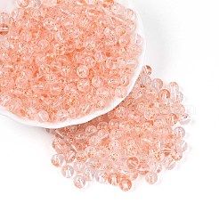 Baking Paint Transparent Glass Beads&nbsp;DGLA-T004-08I