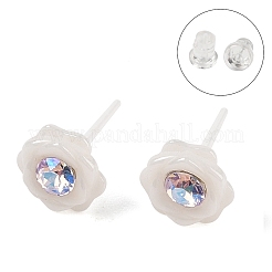 Hypoallergenic Bioceramics Zirconia Ceramic Stud Earrings&nbsp;EJEW-C111-10B