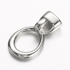 Non-Tarnish 304 Stainless Steel Hook Clasps&nbsp;STAS-D166-84P
