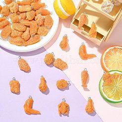 40Pcs 8 Styles Resin Pendants&nbsp;CRES-CJ0001-91