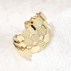 Brass Cuff Open Rings&nbsp;RJEW-F215-04G